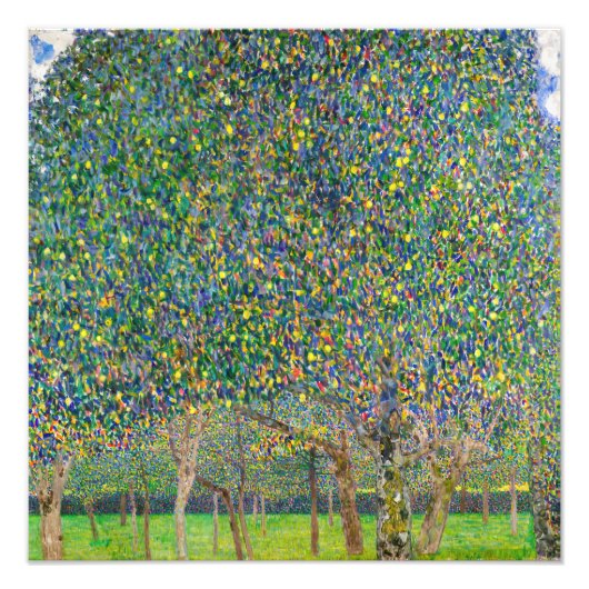 Gustav Klimt - Perenboom Foto Afdruk (Voorkant)