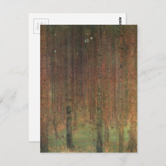 Gustav Klimt - Pine Forest Briefkaart (Voorkant / Achterkant)