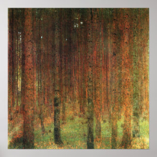 Gustav Klimt - Pine Forest II Landscape Poster