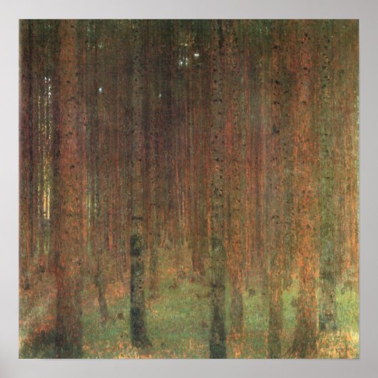 Gustav Klimt - Pine Trees, 1902 Poster (Voorkant)