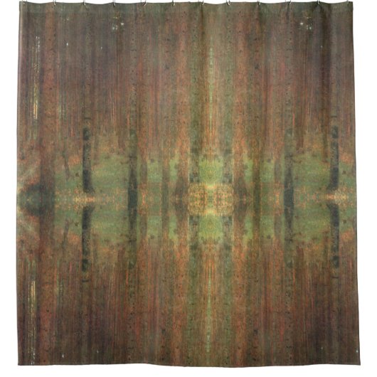 Gustav Klimt Pine Trees Douchegordijn (Voorkant)