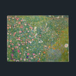 Gustav Klimt Pink Flowers Deurmat<br><div class="desc">Gustav Klimt Pink Flowers</div>