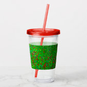 Gustav Klimt Poppy Field Acryl Drinkbeker (Achterkant)