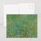 Gustav Klimt - Poppy Field Briefkaart (Voorkant / Achterkant)