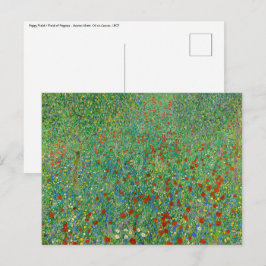 Gustav Klimt - Poppy Field Briefkaart