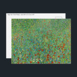 Gustav Klimt - Poppy Field Briefkaart<br><div class="desc">Poppy Field / Field of Poppies - Gustav Klimt,  Oil on Canvas,  1907</div>