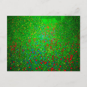 Gustav Klimt Poppy Field Briefkaart