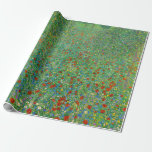 Gustav Klimt - Poppy Field Cadeaupapier<br><div class="desc">Poppy Field / Field of Poppies - Gustav Klimt,  Oil on Canvas,  1907</div>