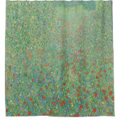 Gustav Klimt Poppy Field Douchegordijn (Voorkant)