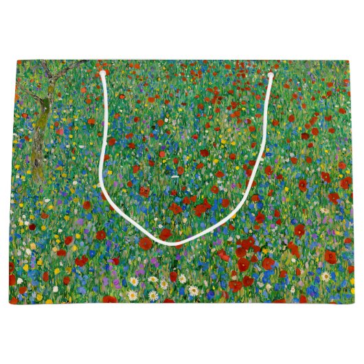 Gustav Klimt - Poppy Field Groot Cadeauzakje (Voorkant)