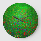 Gustav Klimt Poppy Field Grote Klok (Voorkant)