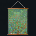 Gustav Klimt - Poppy Field Hangend Wandkleed<br><div class="desc">Poppy Field / Field of Poppies - Gustav Klimt,  Oil on Canvas,  1907</div>