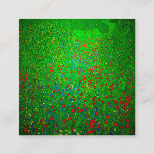 Gustav Klimt Poppy Field Informatiekaartje