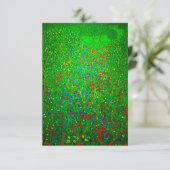 Gustav Klimt Poppy Field Kaart (Staand voorkant)