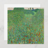 Gustav Klimt - Poppy Field Kaart (Voorkant / Achterkant)