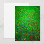 Gustav Klimt Poppy Field Kaart (Voorkant / Achterkant)