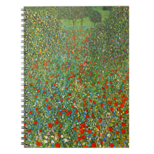 Gustav Klimt Poppy Field-laptop Notitieboek