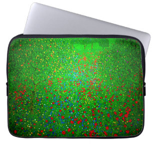 Gustav Klimt Poppy Field Laptop Sleeve