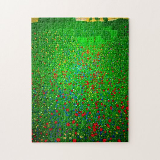 Gustav Klimt Poppy Field Legpuzzel (Verticaal)