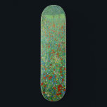 Gustav Klimt - Poppy Field Persoonlijk Skateboard<br><div class="desc">Poppy Field / Field of Poppies - Gustav Klimt,  Oil on Canvas,  1907</div>