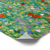 Gustav Klimt - Poppy Field Poster (Hoek)