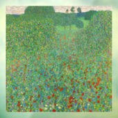 Gustav Klimt - Poppy Field Raamsticker (Vel 3)