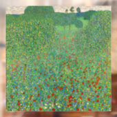 Gustav Klimt - Poppy Field Raamsticker (Vel 2)