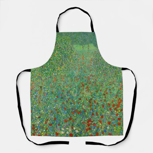 Gustav Klimt - Poppy Field Schort (Voorkant)