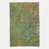 Gustav Klimt Poppy Field Theedoek (Verticaal)