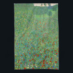 Gustav Klimt - Poppy Field Theedoek<br><div class="desc">Poppy Field / Field of Poppies - Gustav Klimt,  Oil on Canvas,  1907</div>