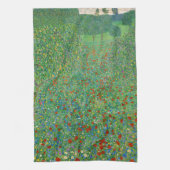 Gustav Klimt - Poppy Field Theedoek (Verticaal)