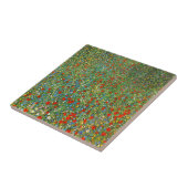 Gustav Klimt Poppy Field Tile Tegeltje (Zijkant)