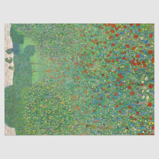 Gustav Klimt - Poppy Field Tissuepapier (Voorkant)