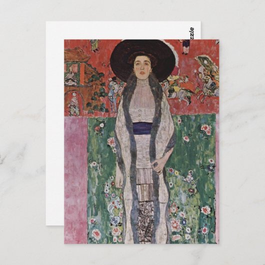 Gustav Klimt Portrait van Adele Bloch-Bauer II Briefkaart (Voorkant / Achterkant)