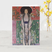Gustav Klimt Portrait van Adele Bloch-Bauer II Kaart (Gele Bloem)