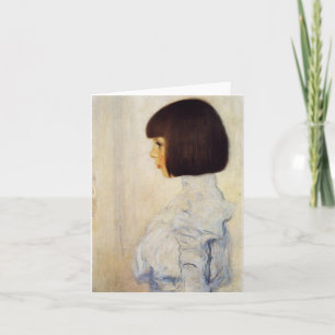 Gustav Klimt Portrait van Helene Klimt Note Card Kaart