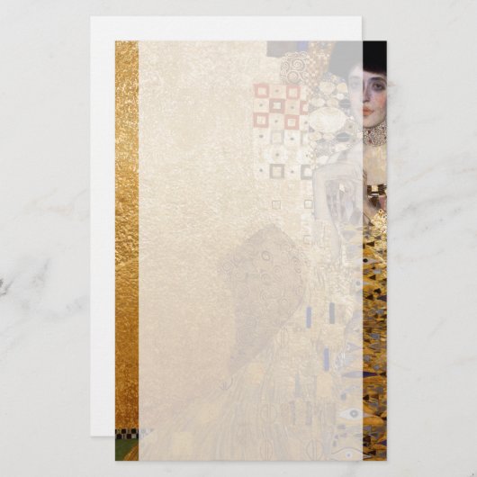 Gustav Klimt portret van Adel Bloch Bauer 1907 Briefpapier (Voorkant / Achterkant)