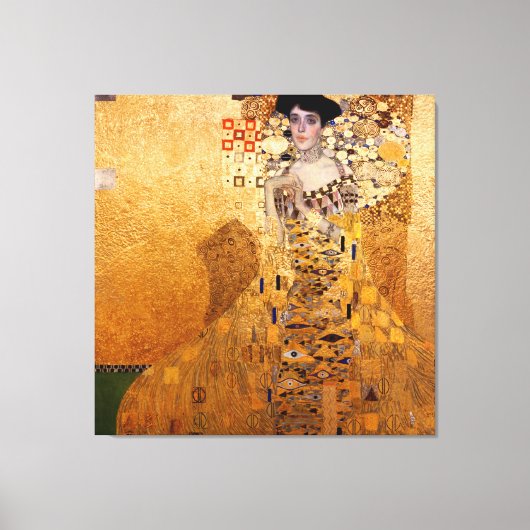 Gustav Klimt portret van Adel Bloch Bauer 1907 Canvas Afdruk (Voorkant)
