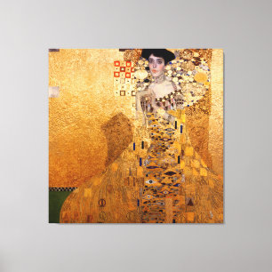 Gustav Klimt portret van Adel Bloch Bauer 1907 Canvas Afdruk