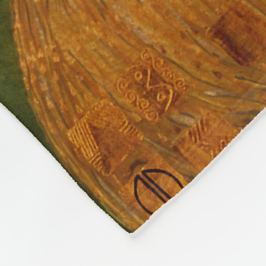 Gustav Klimt portret van Adel Bloch Bauer 1907 Fleece Deken (Hoek)