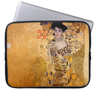 Gustav Klimt portret van Adel Bloch Bauer 1907 Laptop Sleeve