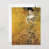 GUSTAV KLIMT - Portret van Adele Bloch-Bauer 1907 Briefkaart (Voorkant / Achterkant)