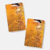 Gustav Klimt Portret van Adele Bloch Bauer Badge (Voor- en achterkant)