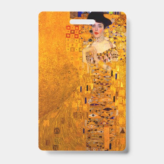 Gustav Klimt Portret van Adele Bloch Bauer Badge (Voorzijde)