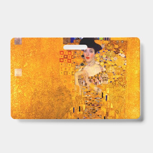 Gustav Klimt Portret van Adele Bloch Bauer Badge (Voorzijde)