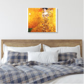 Gustav Klimt Portret van Adele Bloch-Bauer Canvas Afdruk (Insitu (Slaapkamer))