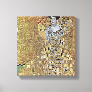 Gustav Klimt - Portret van Adele Bloch-Bauer Canvas Afdruk