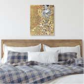 Gustav Klimt - Portret van Adele Bloch-Bauer Canvas Afdruk (Insitu (Slaapkamer))
