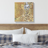 Gustav Klimt - Portret van Adele Bloch-Bauer Canvas Afdruk (Insitu (Slaapkamer))
