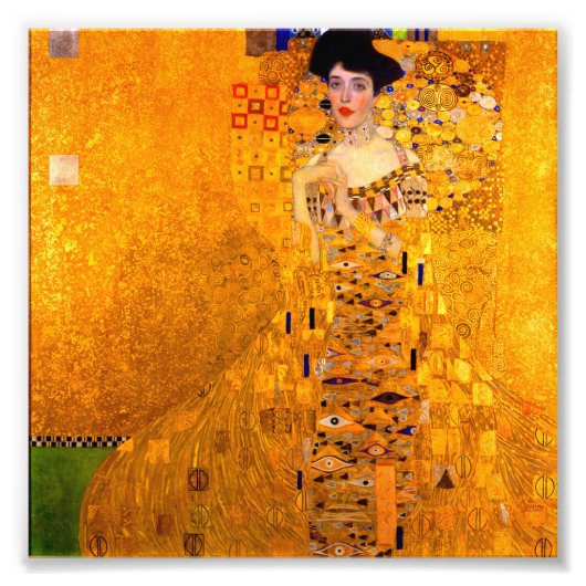 Gustav Klimt Portret van Adele Bloch Bauer Foto Afdruk (Voorkant)